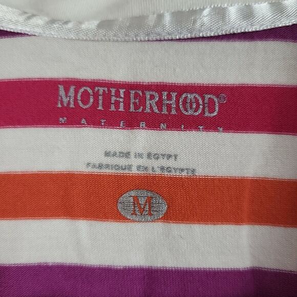 Motherhood Womens‎ Multicolor Short Sleeve Collared Pullover T Shirt Top Size M - Picture 3 of 6